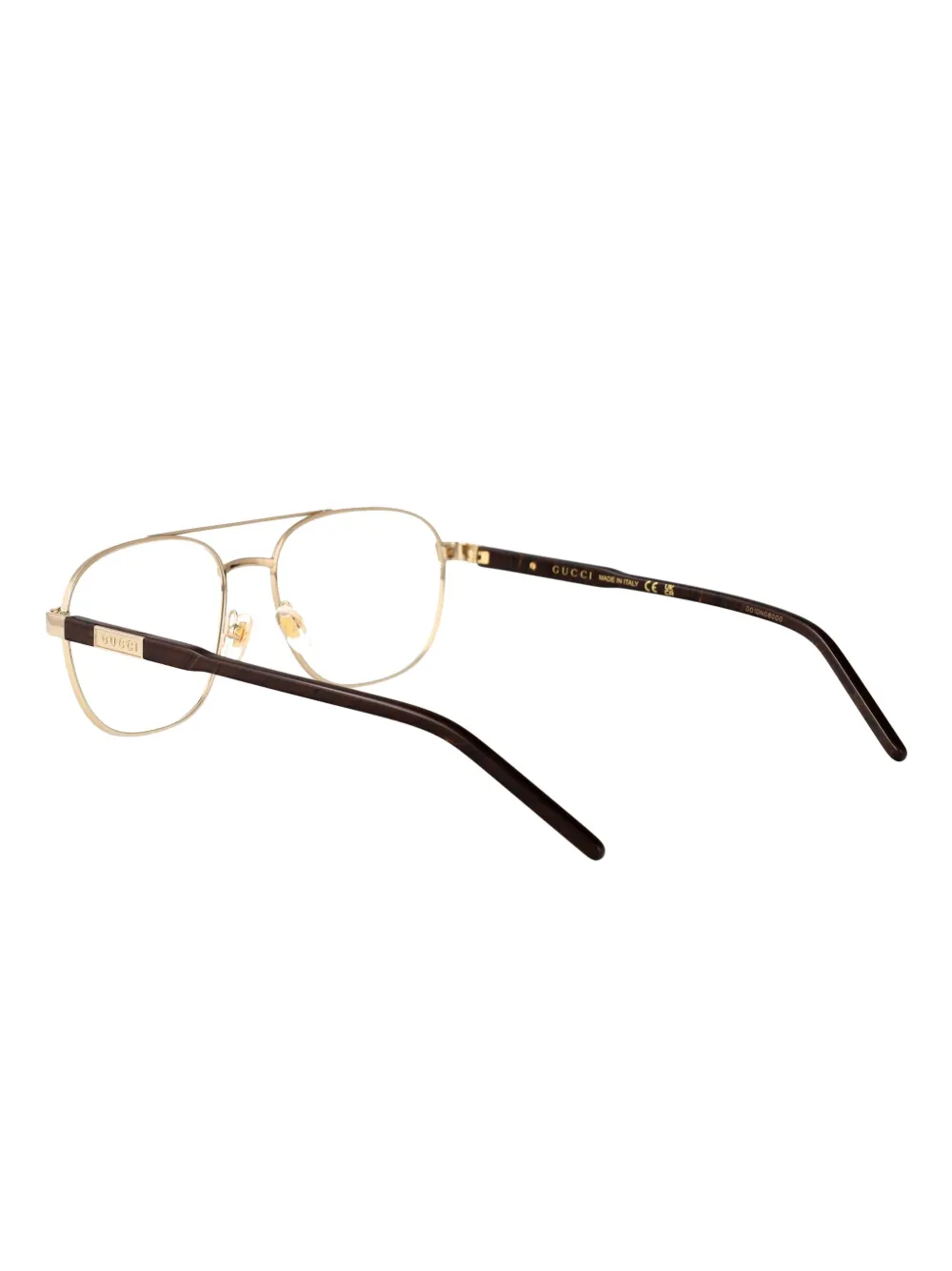 Gucci Eyewear Bril met piloten montuur Goud