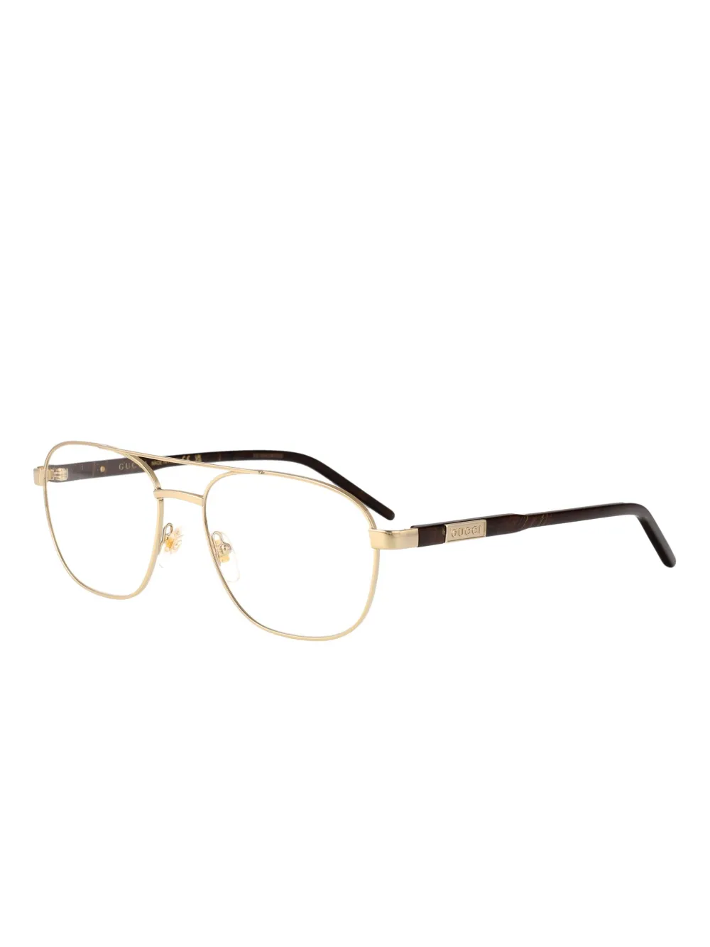 Gucci Eyewear Bril met piloten montuur Goud