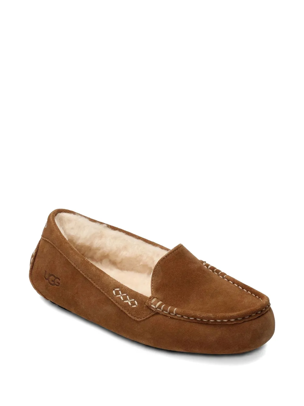 UGG Ansley suede mocassin slippers - Bruin
