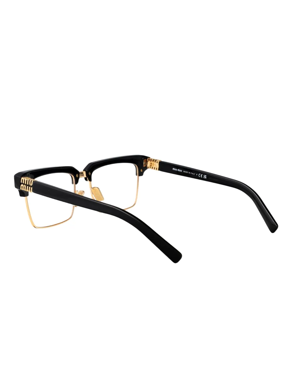 Miu Eyewear Bril met vierkant montuur Zwart