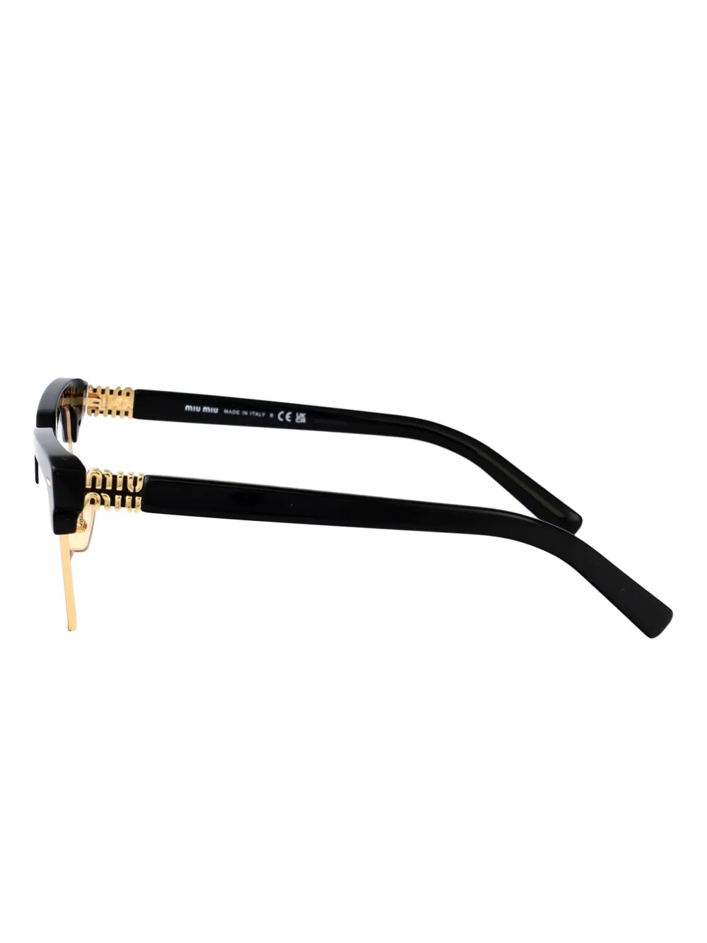Miu Eyewear Bril met vierkant montuur Zwart