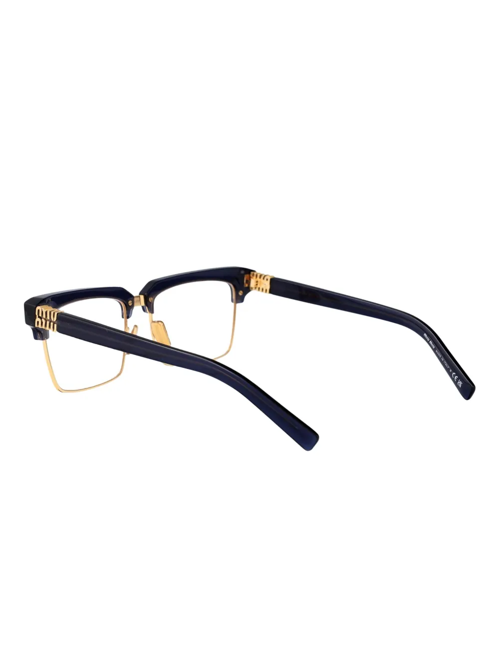 Miu Eyewear Bril met vierkant montuur Blauw
