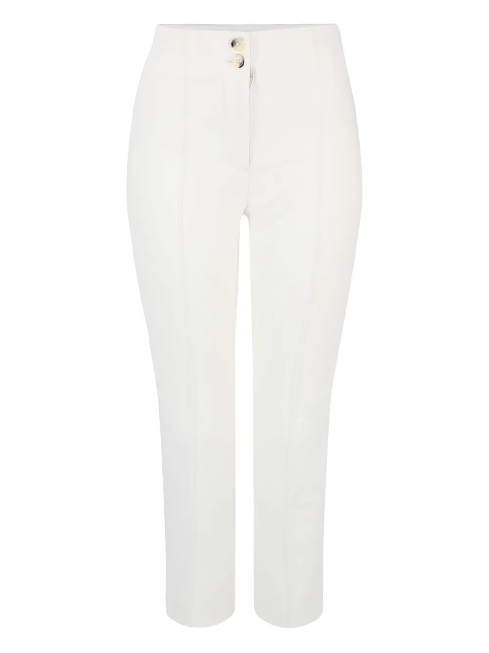 Veronica Beard Kean high-waisted buttoned trousers | White | Image 1