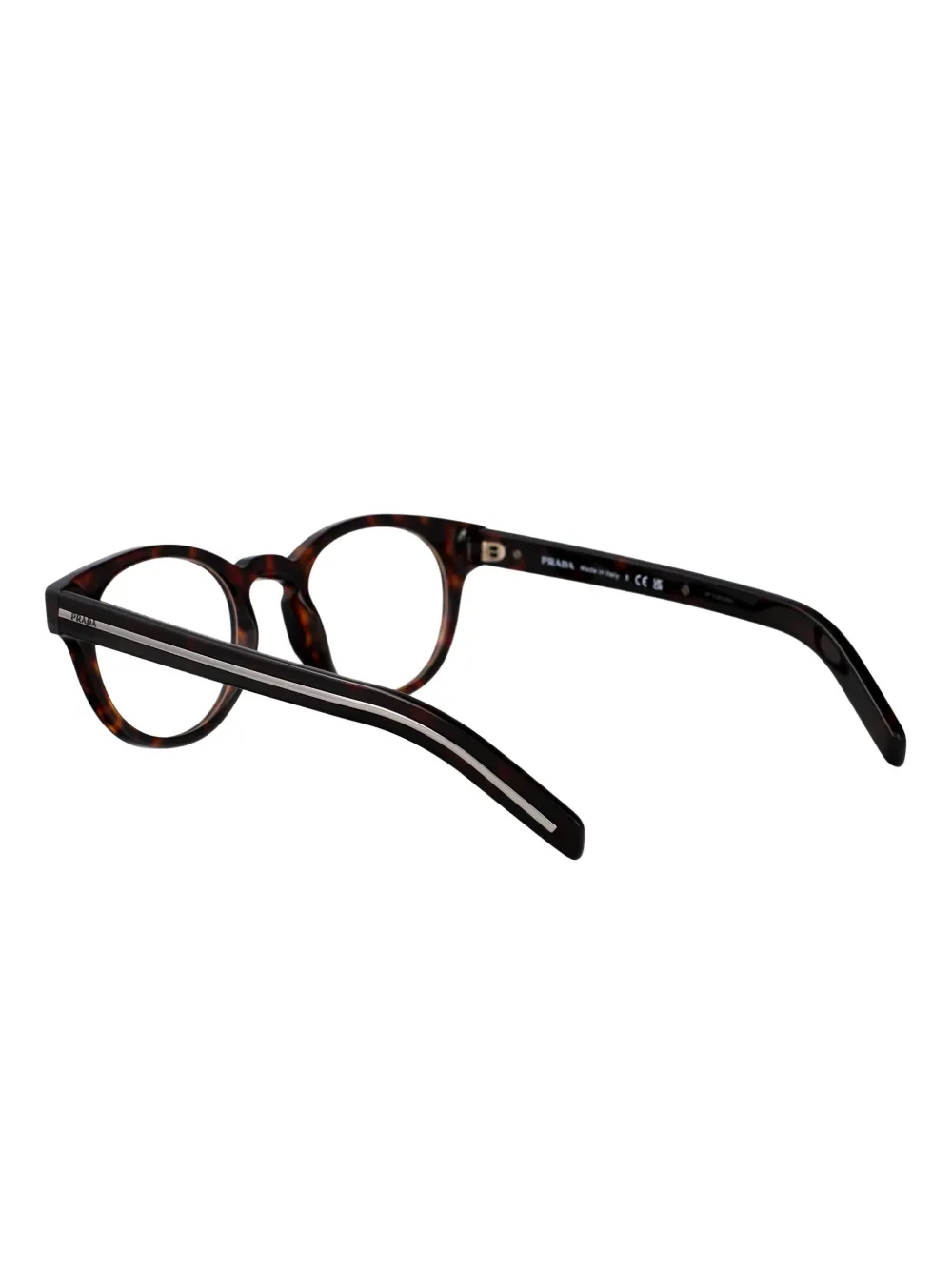 Prada Eyewear Bril met schildpadschild-effect Bruin