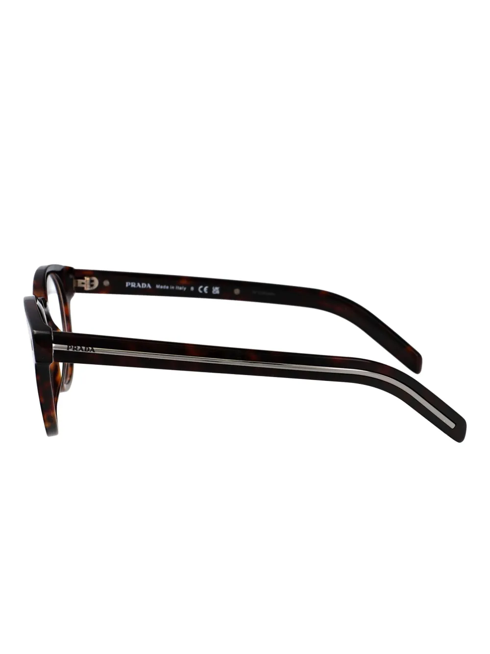 Prada Eyewear Bril met schildpadschild-effect Bruin