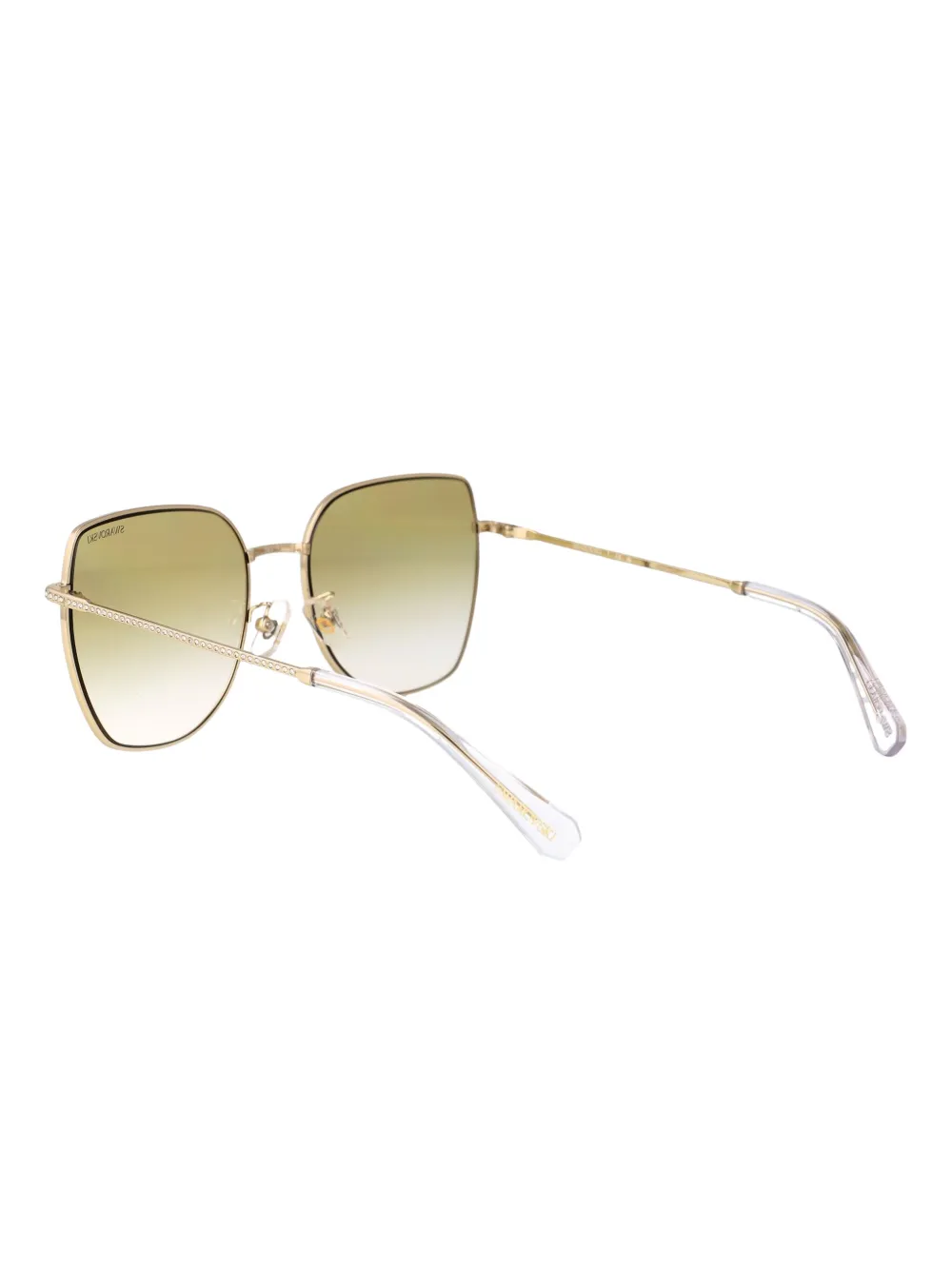 Swarovski Zonnebril met cat-eye montuur Goud