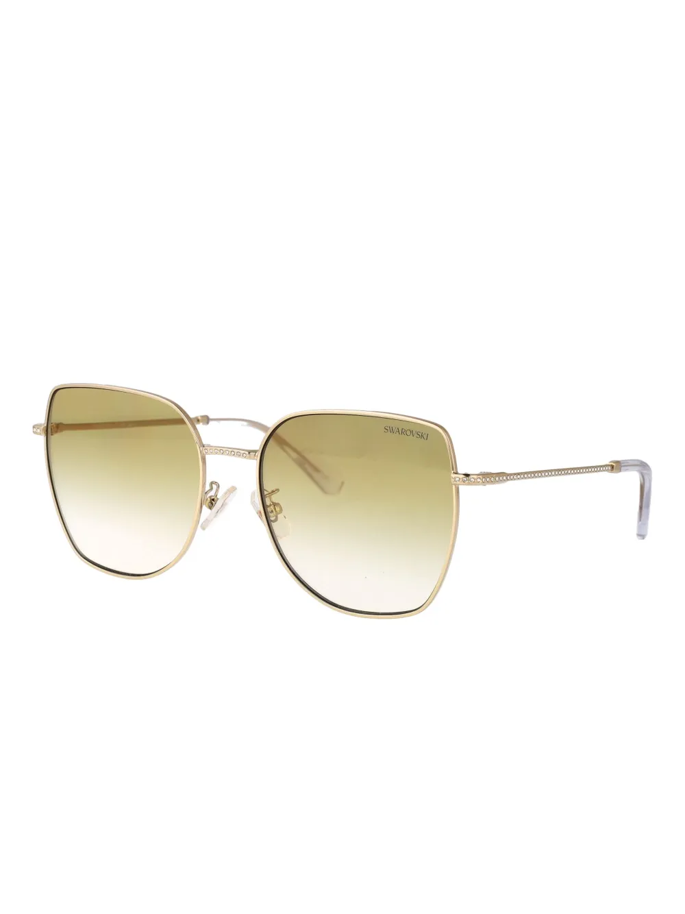 Swarovski Zonnebril met cat-eye montuur - Goud