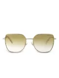 Swarovski square-frame embellished sunglasses - Gold