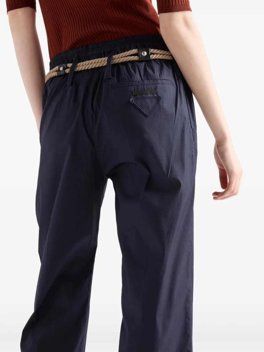 Prada Popeline broek Blauw