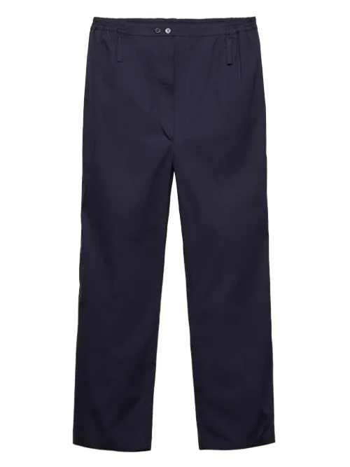 Prada pantalon en popeline - Bleu - Prada - Modalova