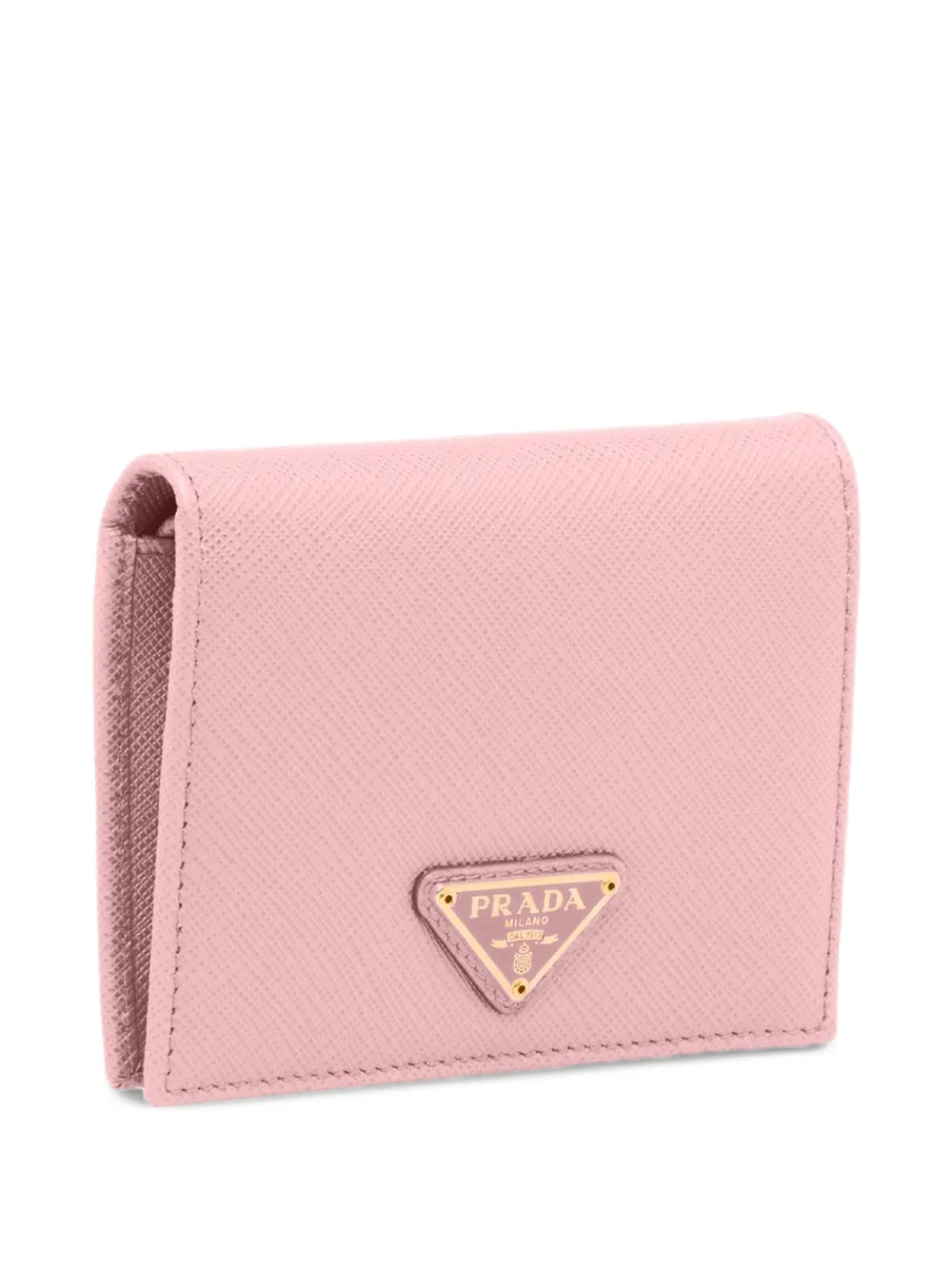 Prada Saffiano leren portemonnee Roze