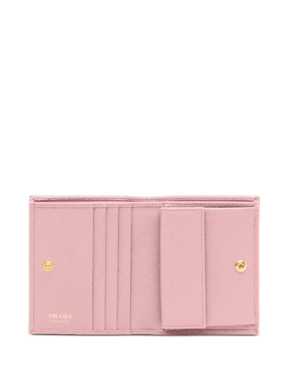 Prada Saffiano leren portemonnee Roze