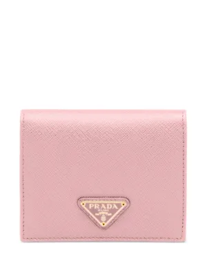 Prada サフィアーノレザーカードケース | ピンク | FARFETCH JP