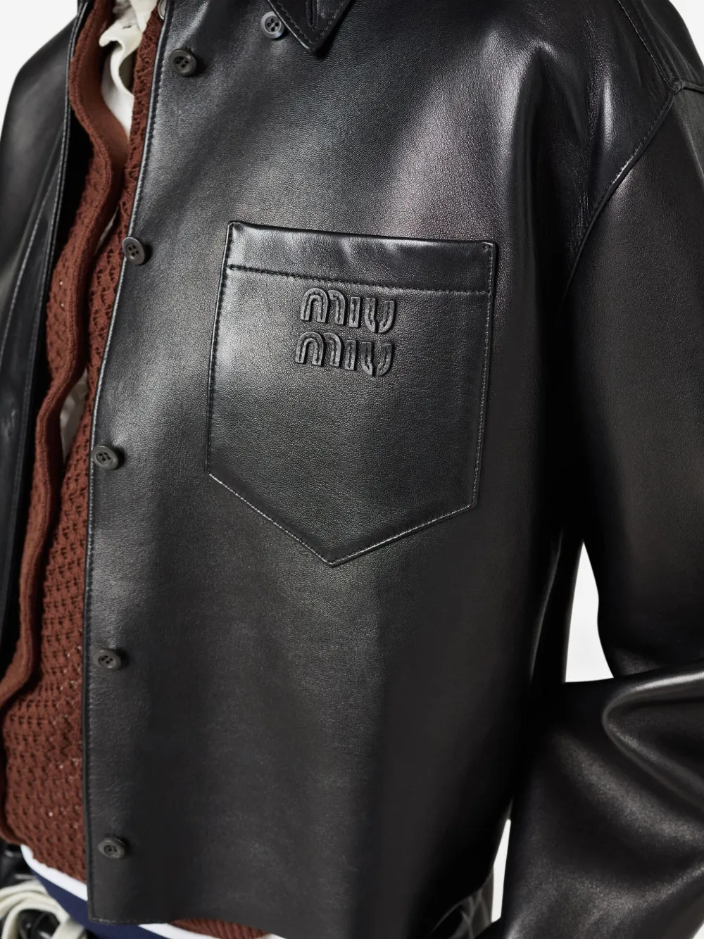 ジャケット・アウター 90s miumiu fade leather jacket archive WEB限定】 90s miumiu fade leather jacket archive ジャケット