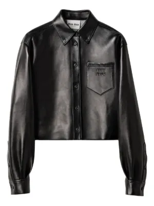 Gucci レザージャケット | ブラック | FARFETCH JP