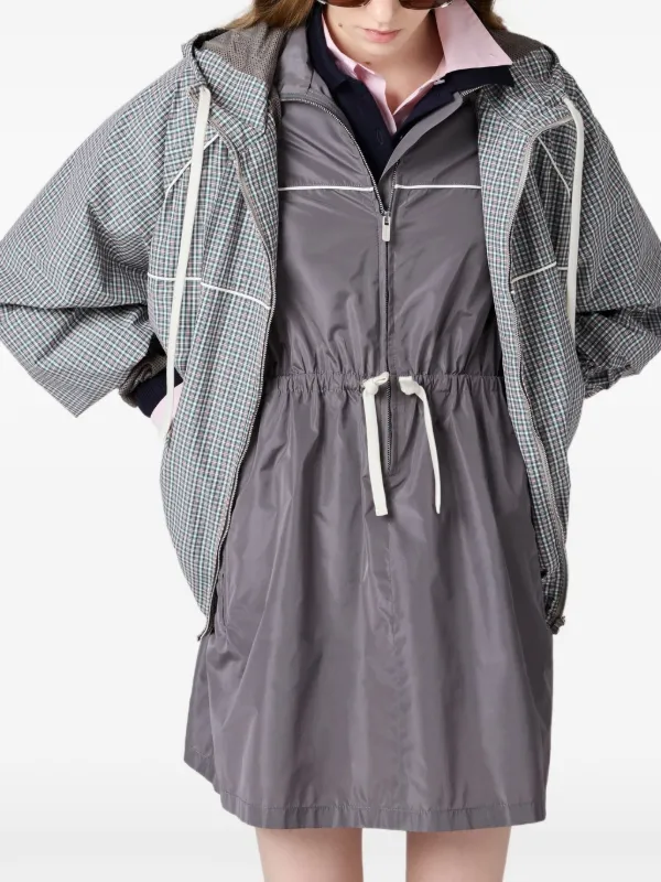 MIUMIU 24AW チェックブルゾンジャケット グレー MIUMIU 24AW チェックブルゾンジャケット グレー - メルカリ