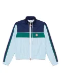 Casablanca logo-patch jacket - Blue