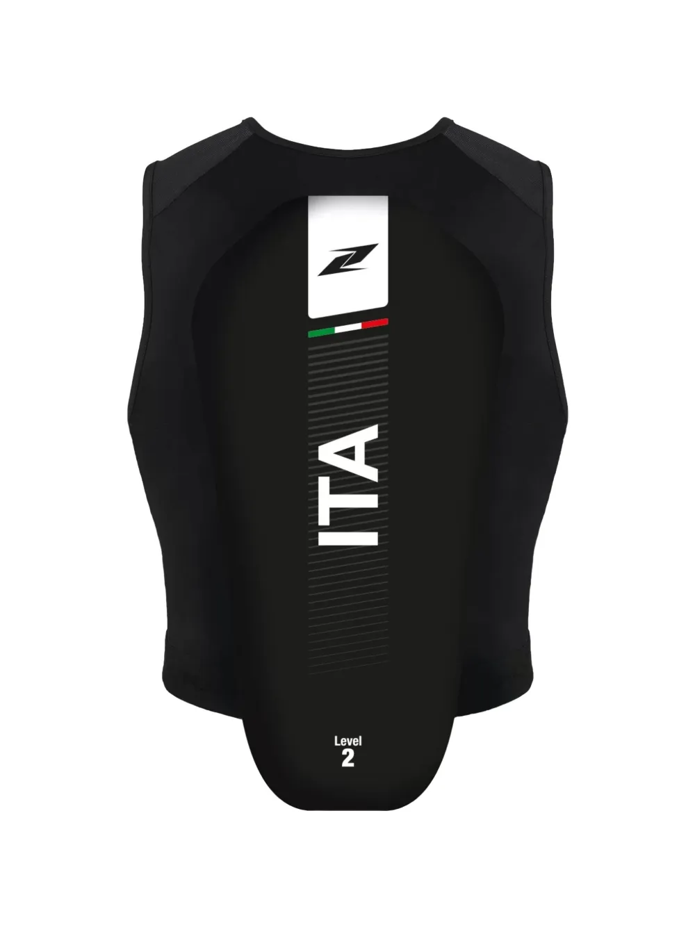 Zandonà Italia gilet met rits Zwart