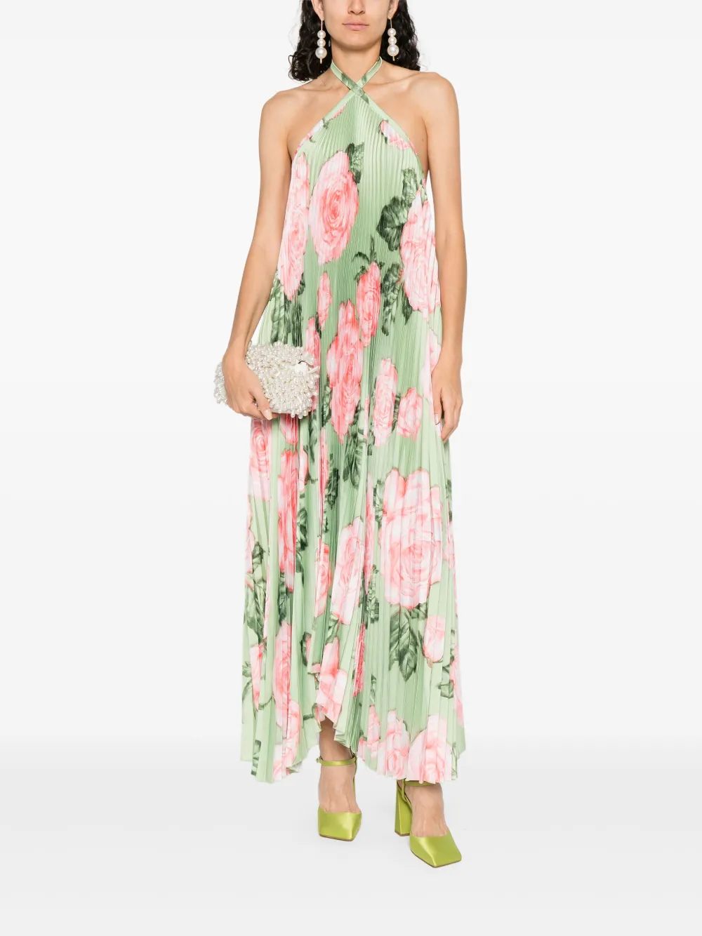 L'IDÉE floral-print dress - Groen