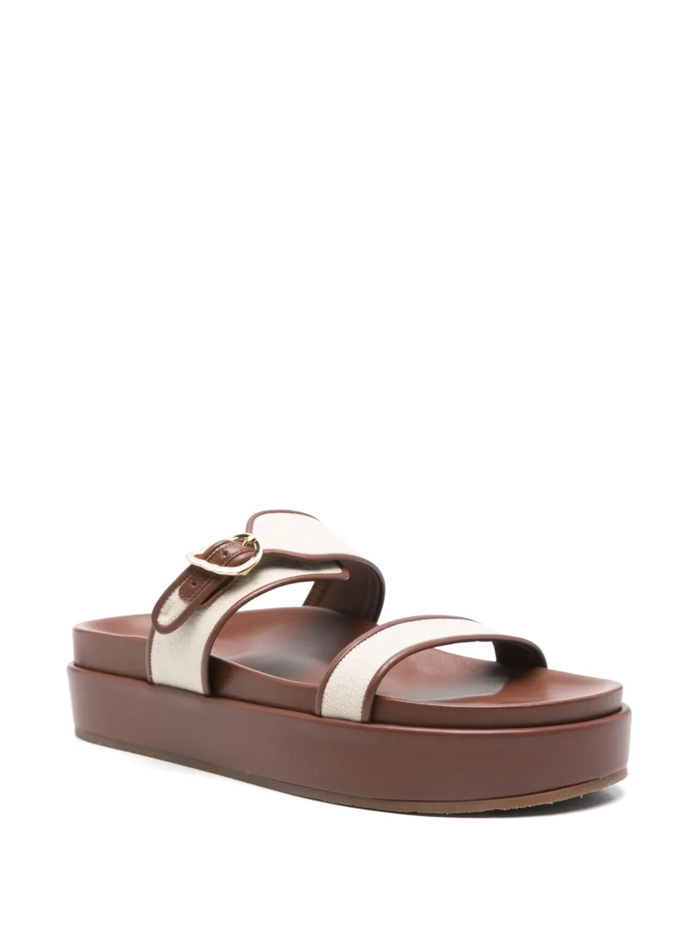 Ancient Greek Sandals 50mm Tria 2 mules Neutrals
