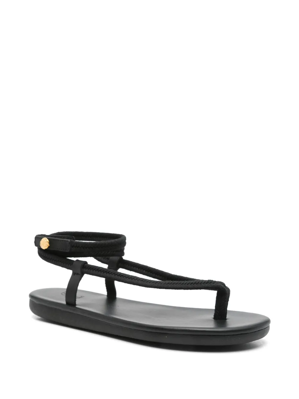 Ancient Greek Sandals Ormi sandals Black