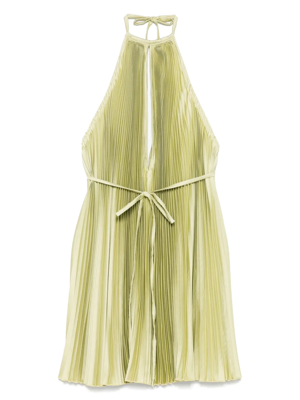 L'IDÉE robe à design plissé | vert | Image 1