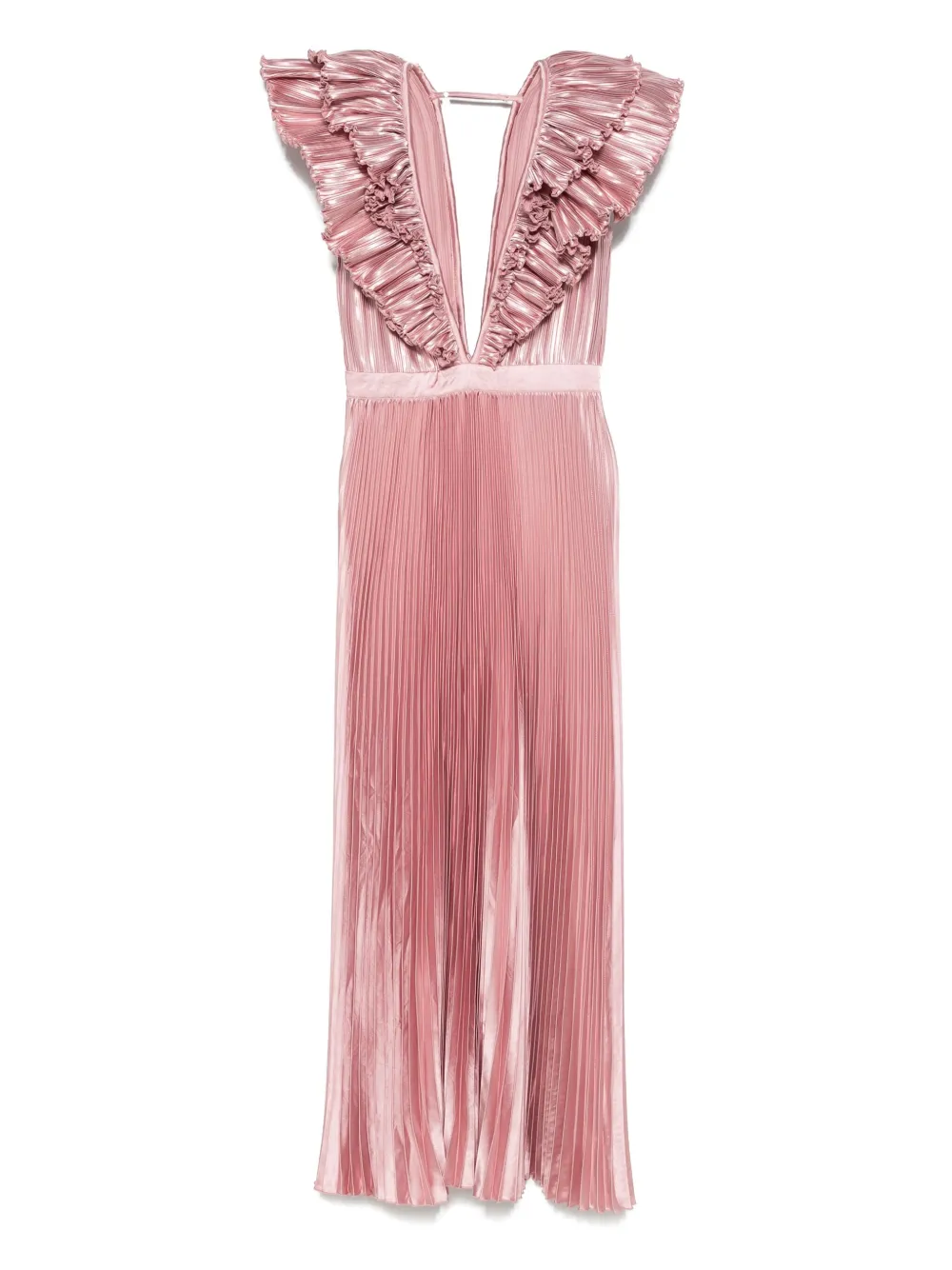 L'IDÉE robe à design plissé | rose | Image 1
