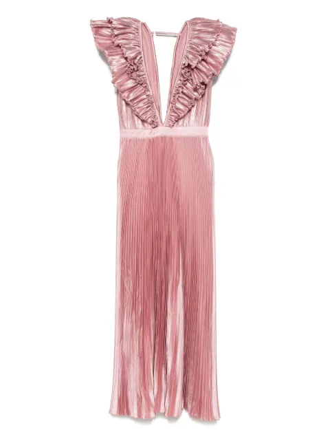 L'IDÉE robe à design plissé