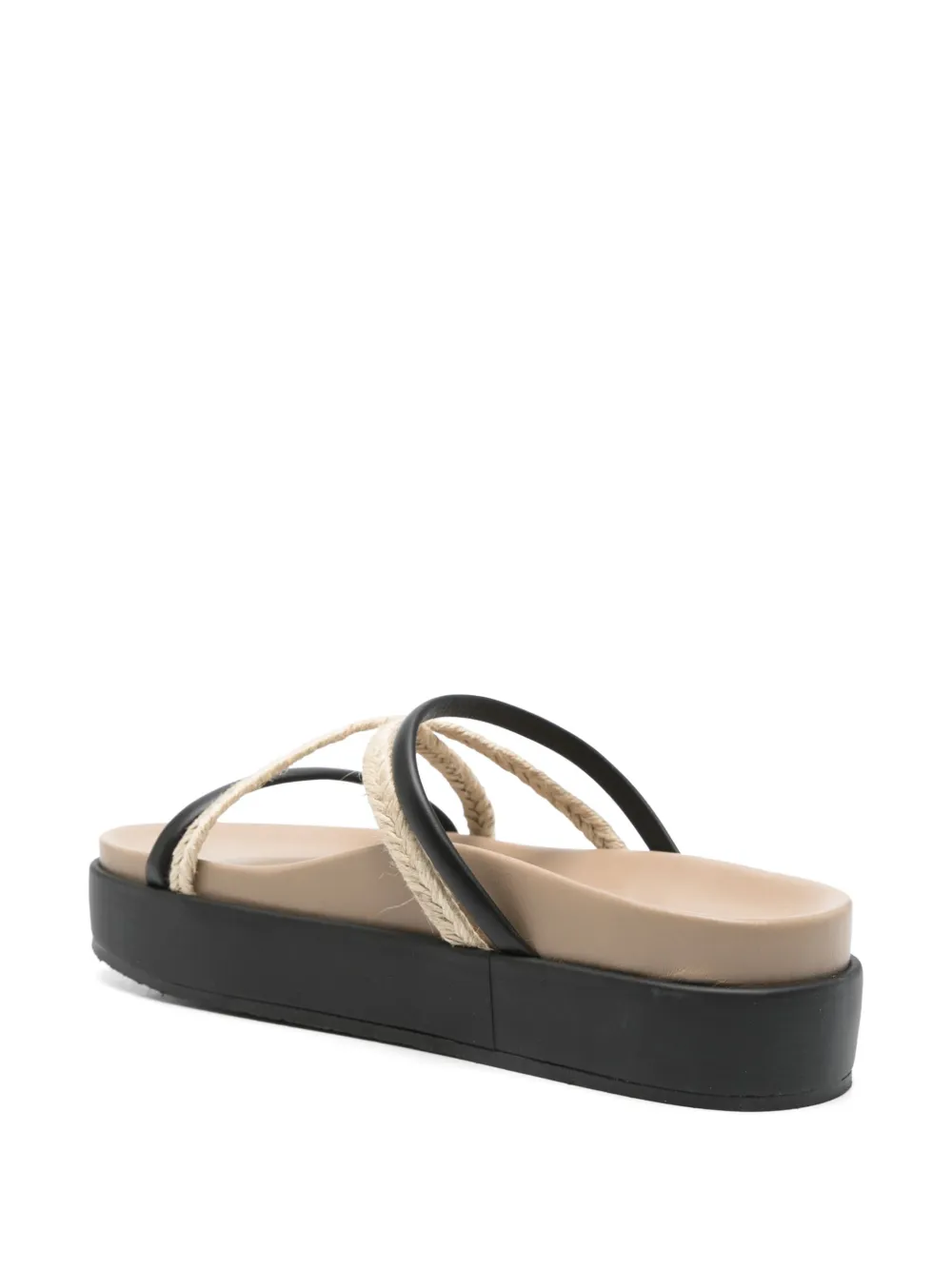 Ancient Greek Sandals 50mm Aba mules Black
