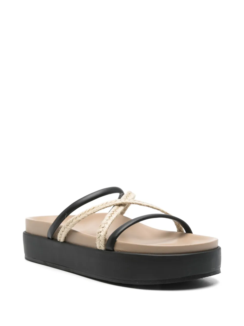 Ancient Greek Sandals 50mm Aba mules Black