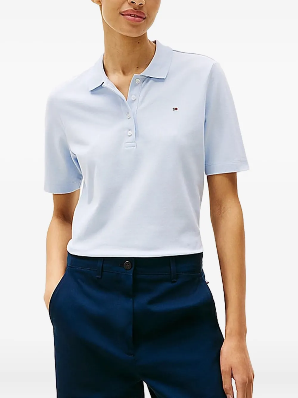 small-logo polo top