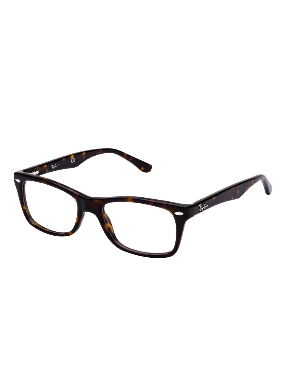 Ray-Ban Bril met rechthoekig montuur Bruin