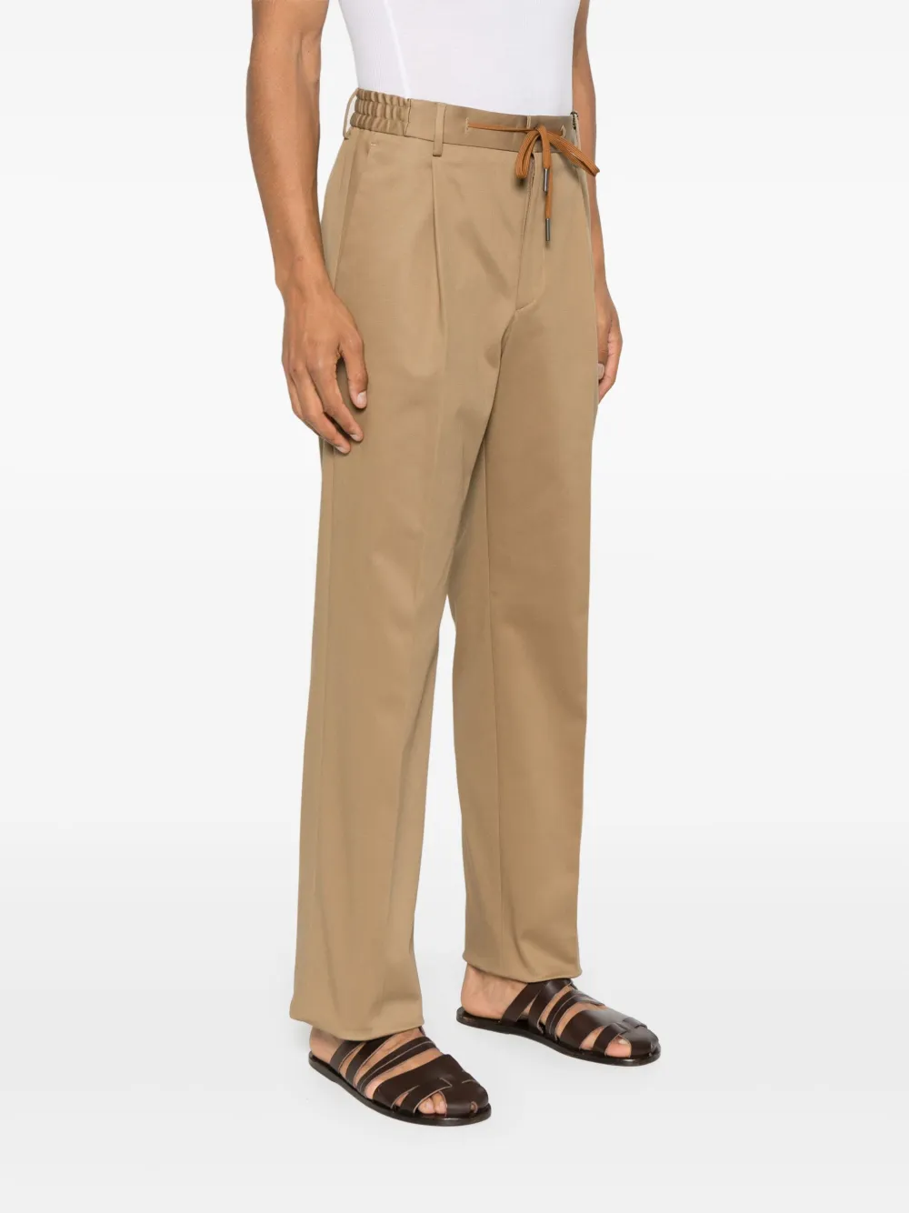 Tagliatore Broek met trekkoordtaille Bruin
