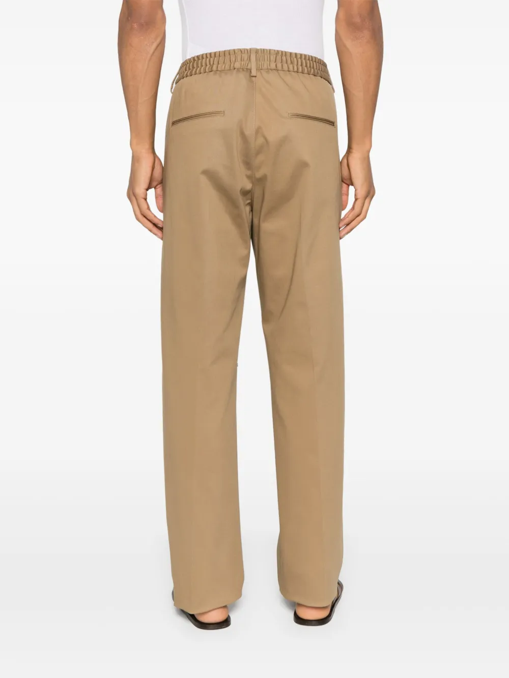 Tagliatore Broek met trekkoordtaille Bruin