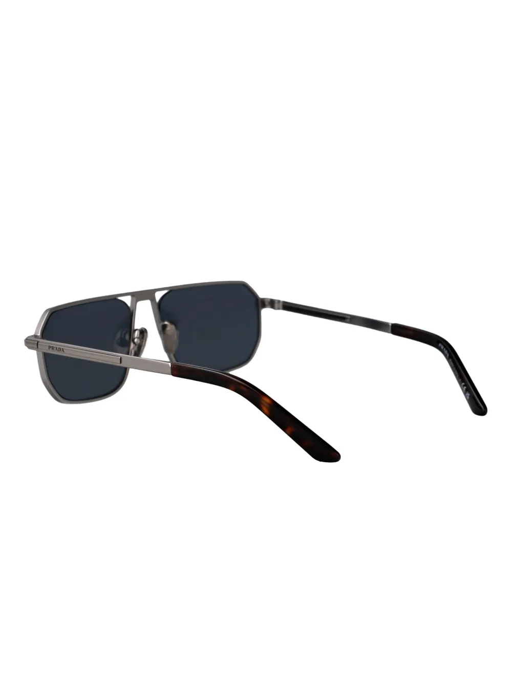 Prada Eyewear Zonnebril met vierkant montuur Zwart