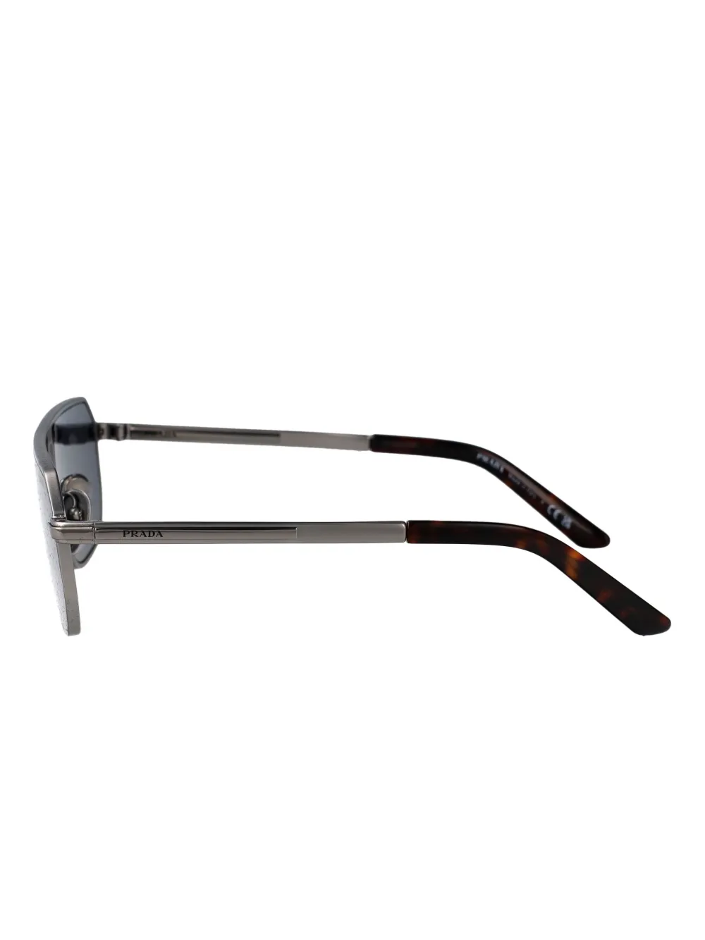Prada Eyewear Zonnebril met vierkant montuur Zwart