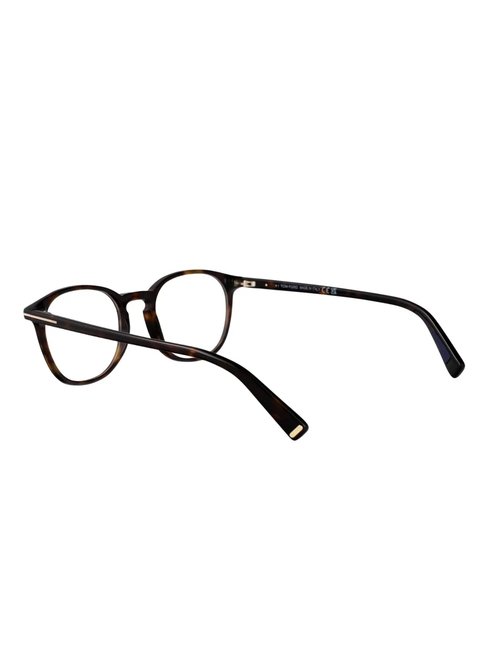 TOM FORD Eyewear Bril met rond montuur Bruin