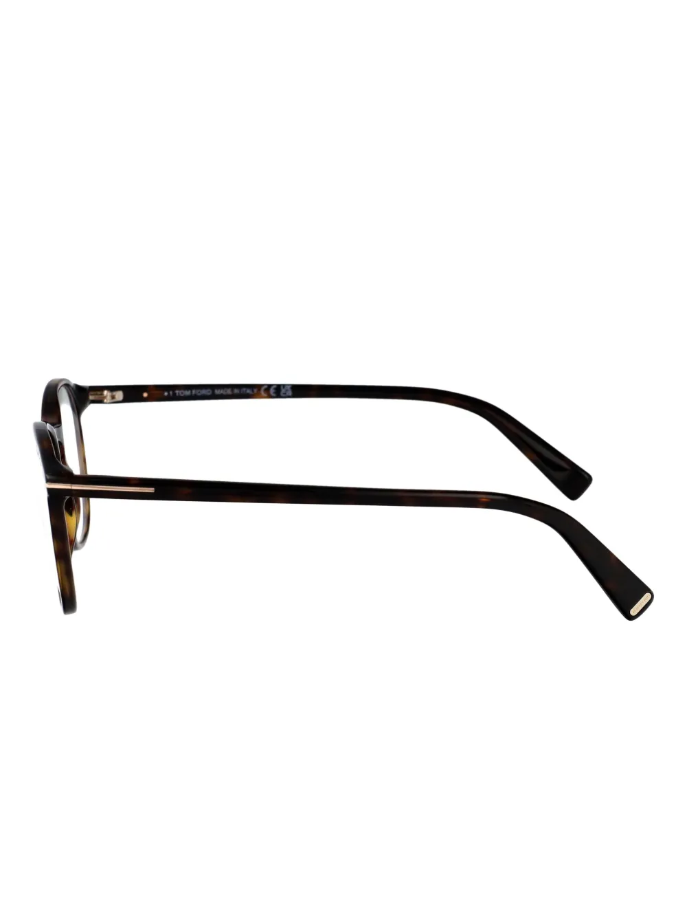 TOM FORD Eyewear Bril met rond montuur Bruin
