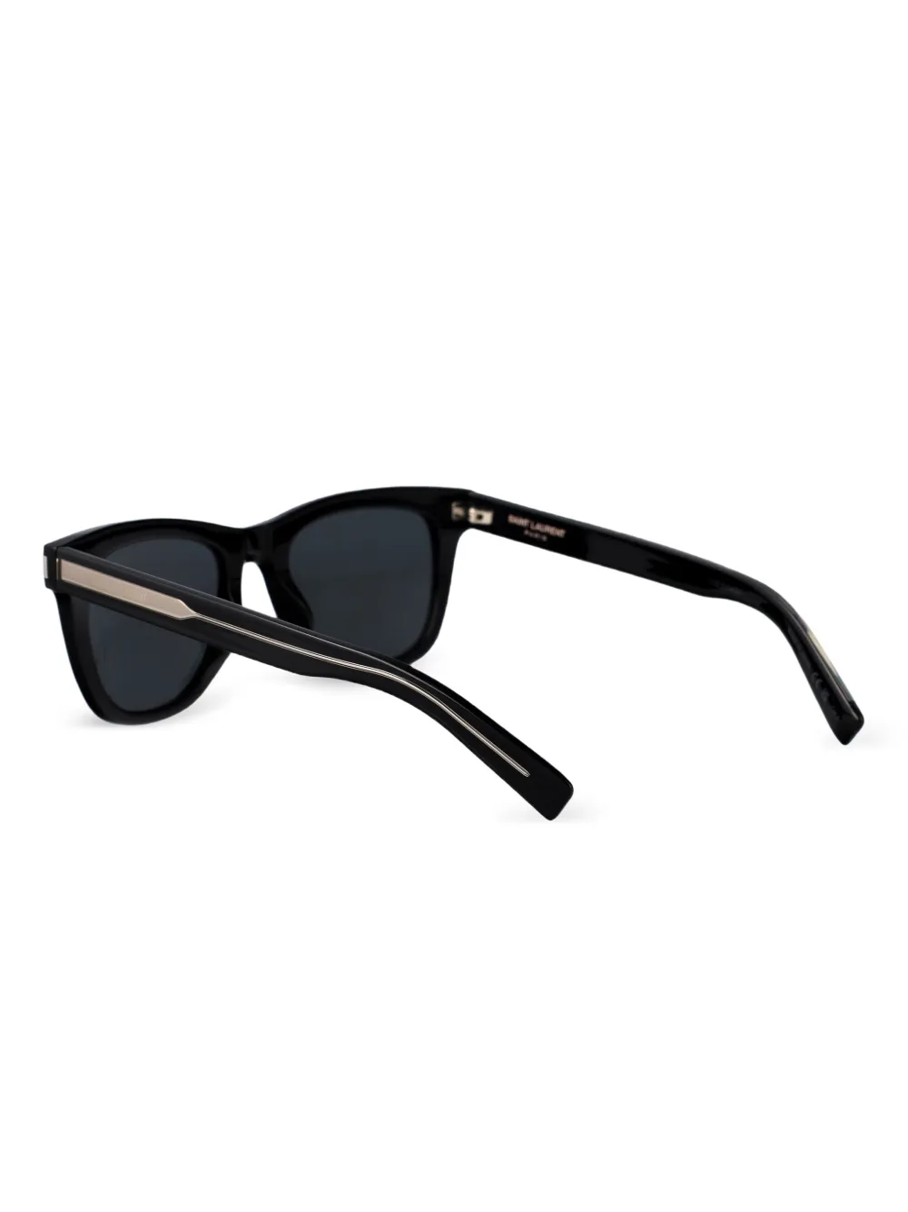 Saint Laurent Eyewear Zonnebril met vierkant montuur Zwart