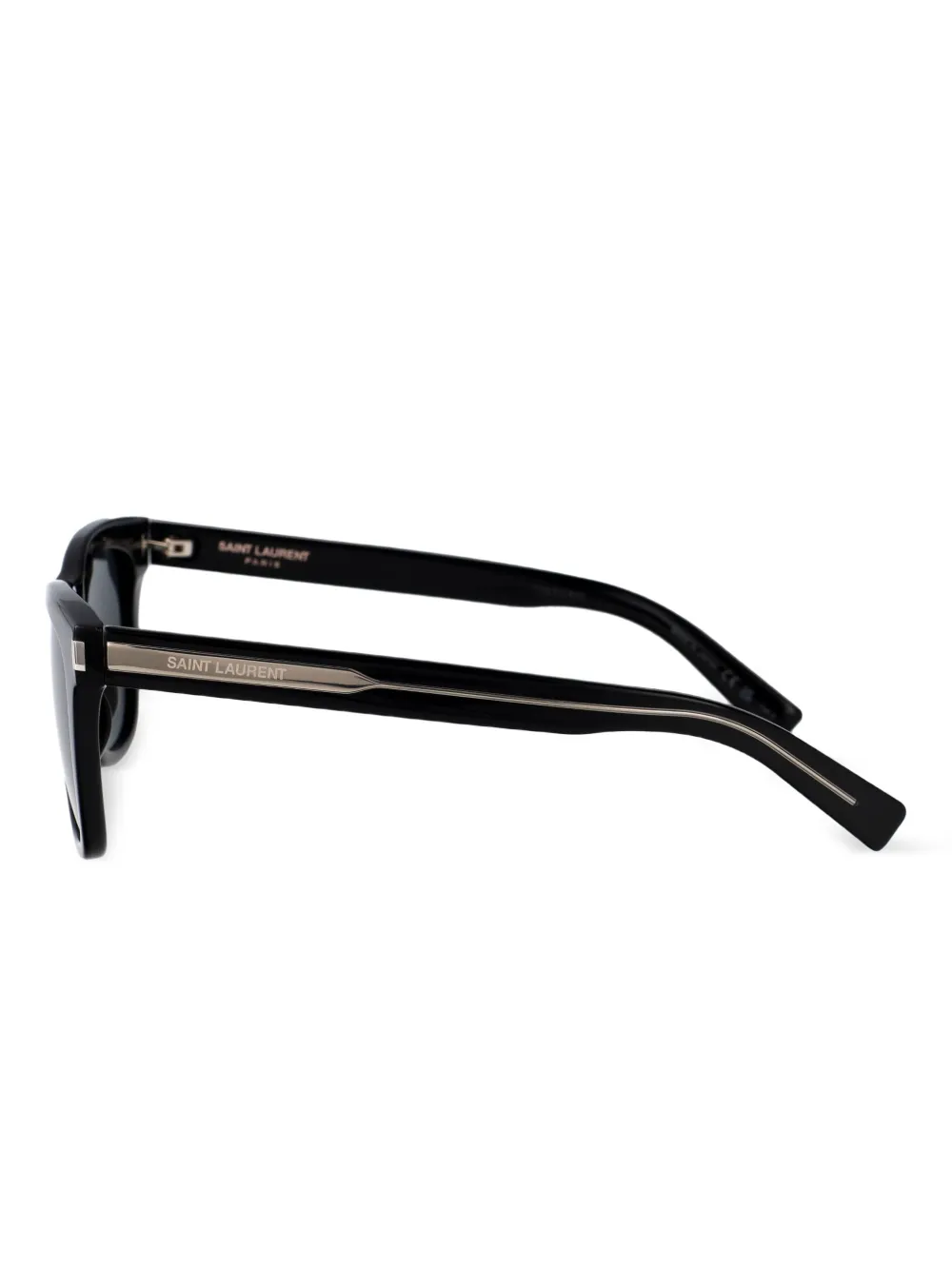 Saint Laurent Eyewear Zonnebril met vierkant montuur Zwart