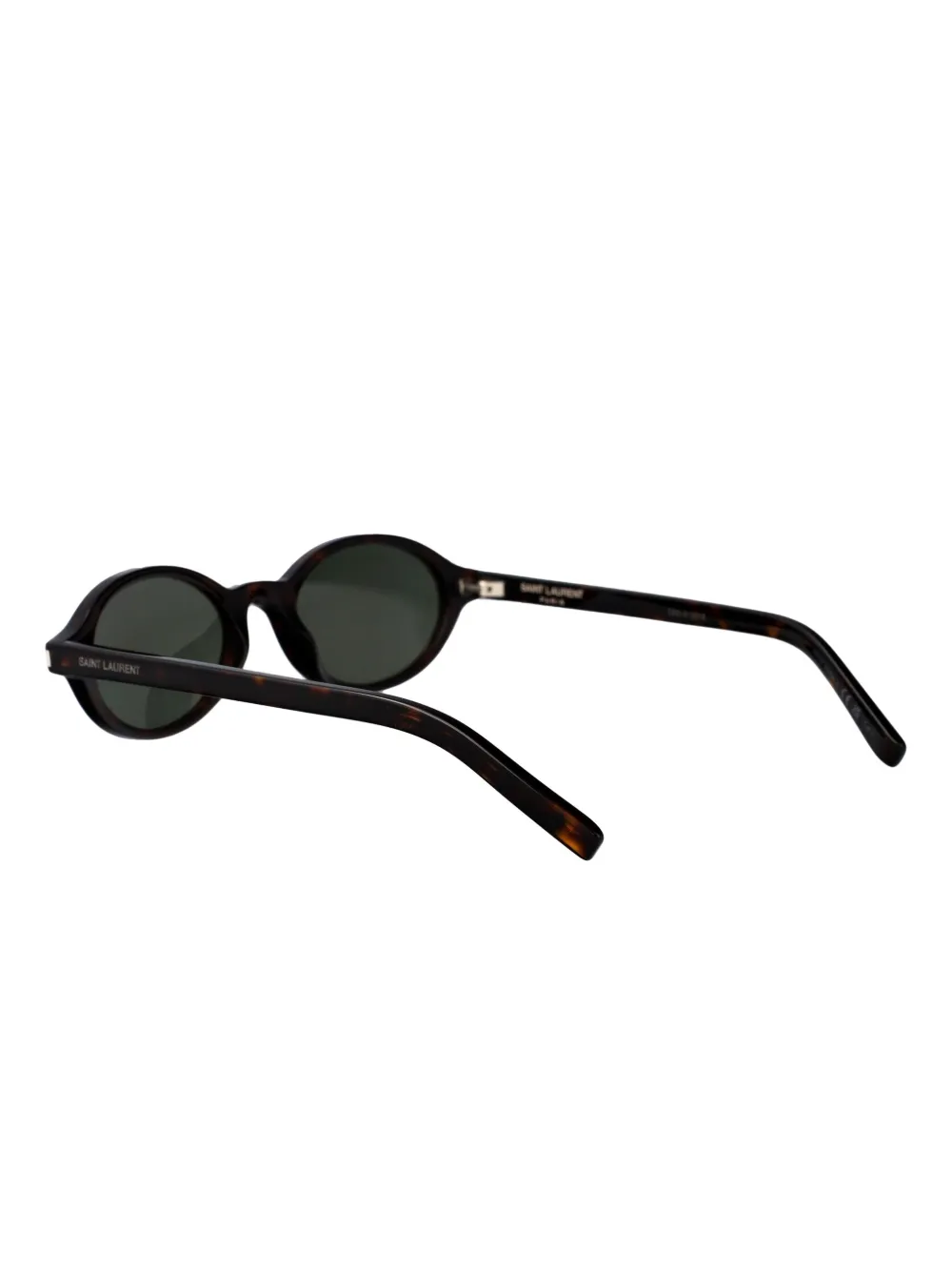 Saint Laurent Eyewear Zonnebril met ovalen montuur Zwart