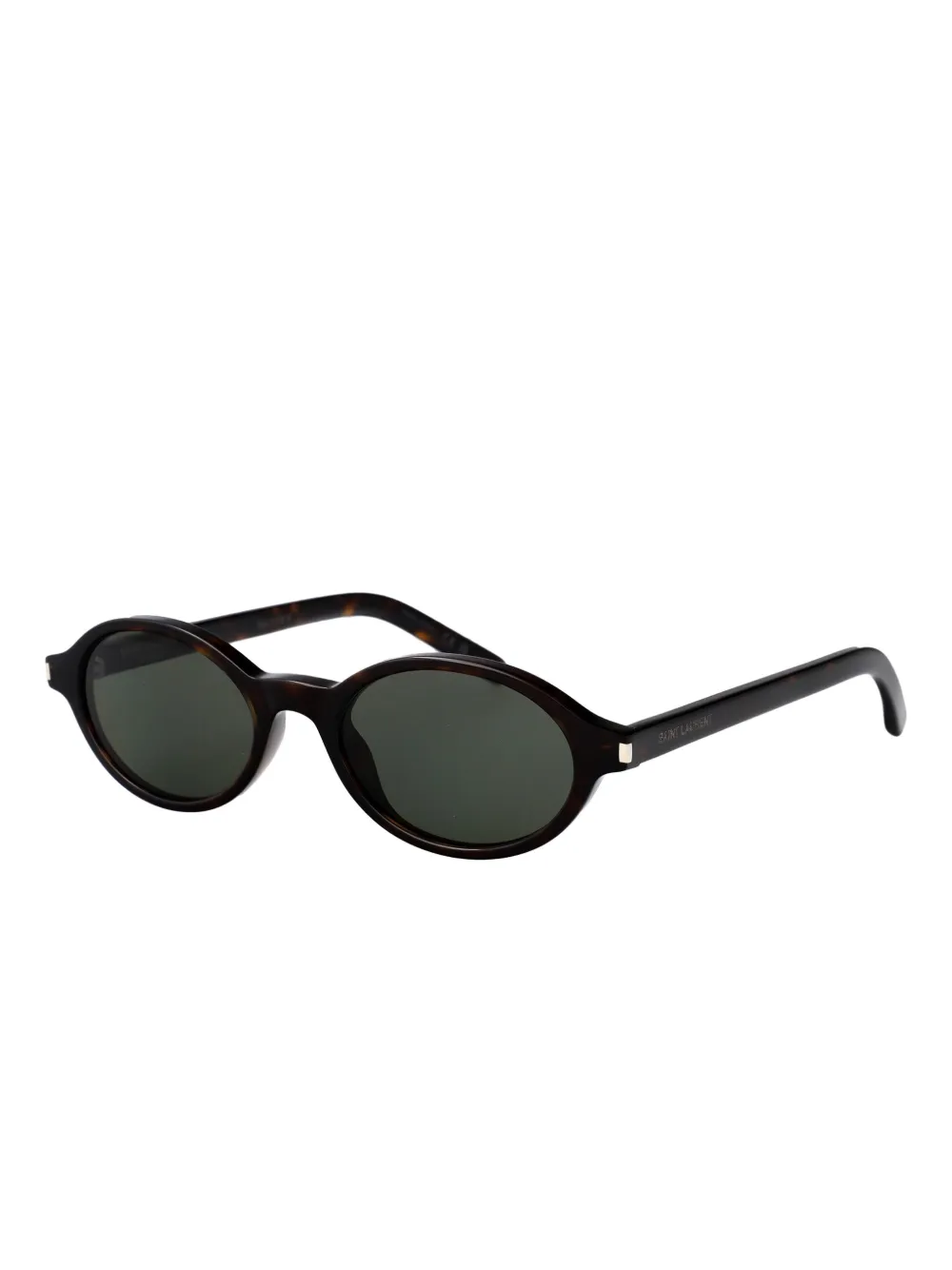 Saint Laurent Eyewear Zonnebril met ovalen montuur - Zwart