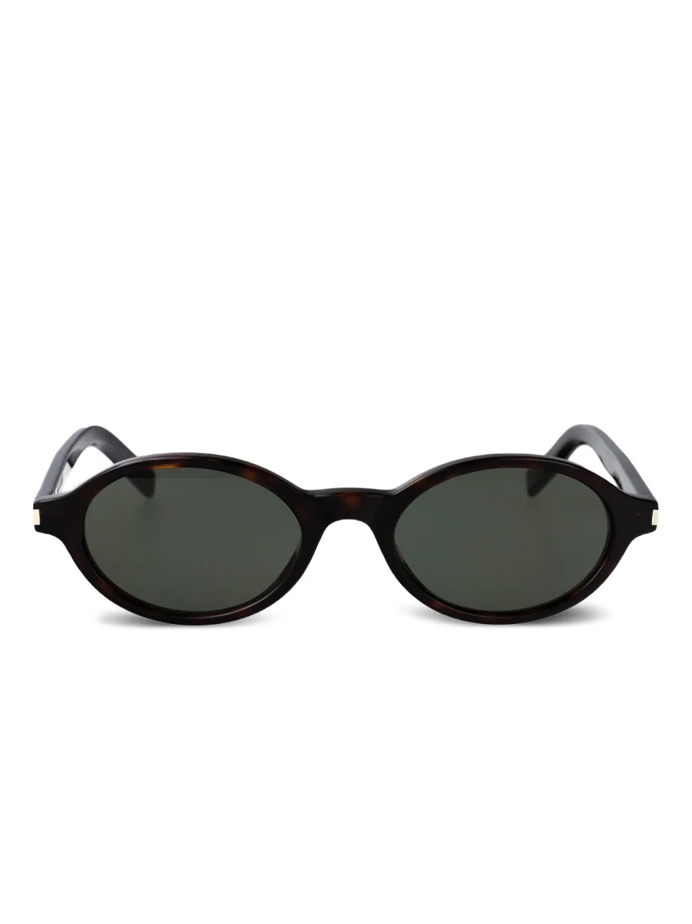 Saint Laurent Eyewear Zonnebril met ovalen montuur Zwart