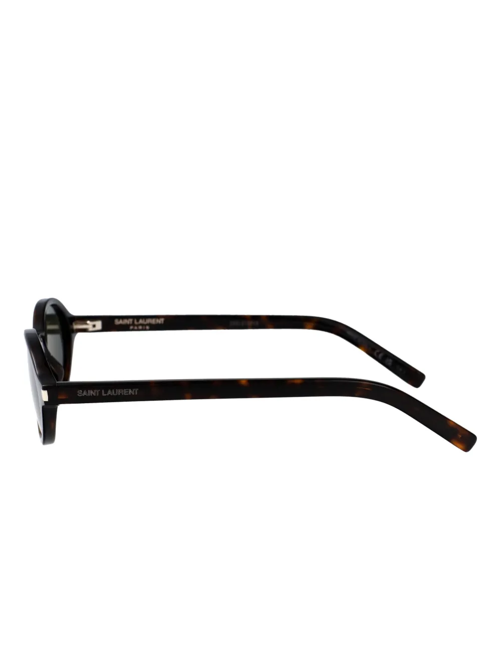 Saint Laurent Eyewear Zonnebril met ovalen montuur Zwart