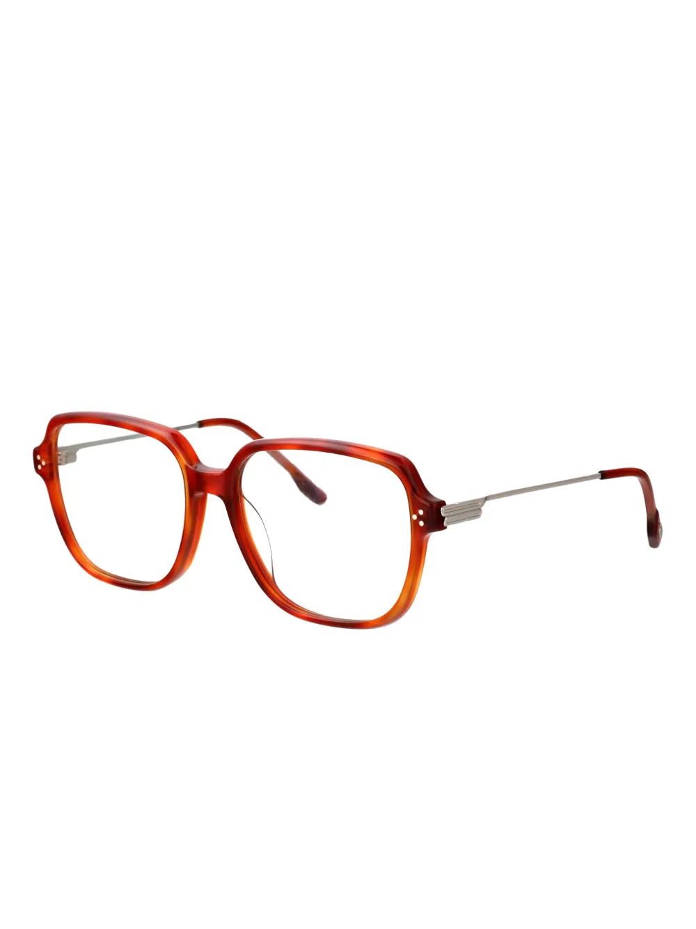 Gentle Monster Bril met vierkant montuur met schildpadschild effect Bruin