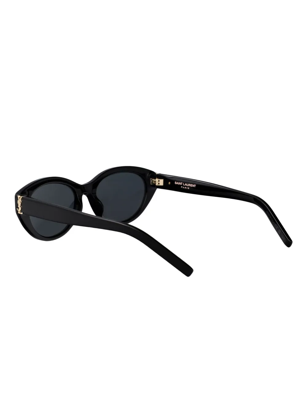 Saint Laurent Eyewear Zonnebril met logoplakkaat Zwart