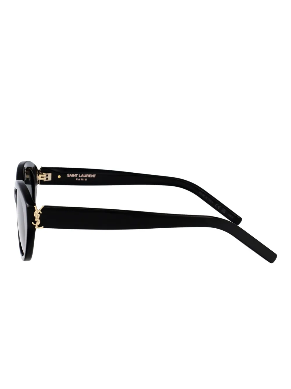 Saint Laurent Eyewear Zonnebril met logoplakkaat Zwart