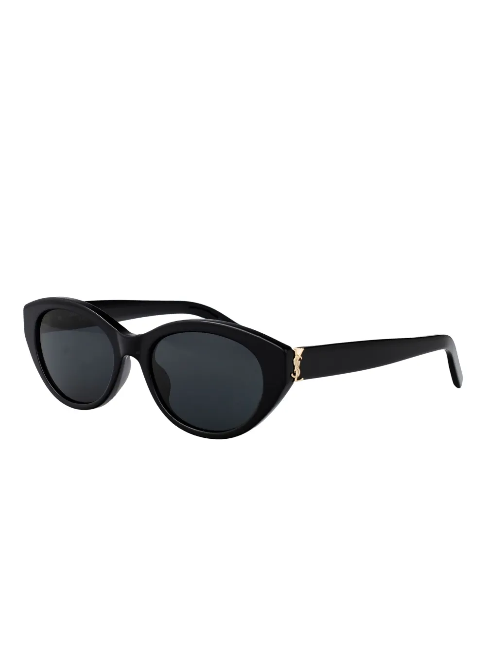 Saint Laurent Eyewear Zonnebril met logoplakkaat - Zwart