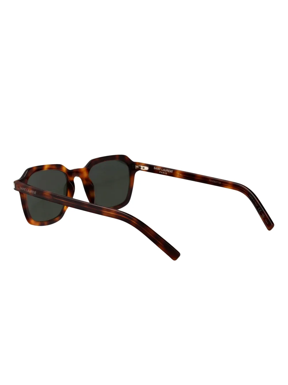 Saint Laurent Eyewear Zonnebril met vierkant montuur Bruin