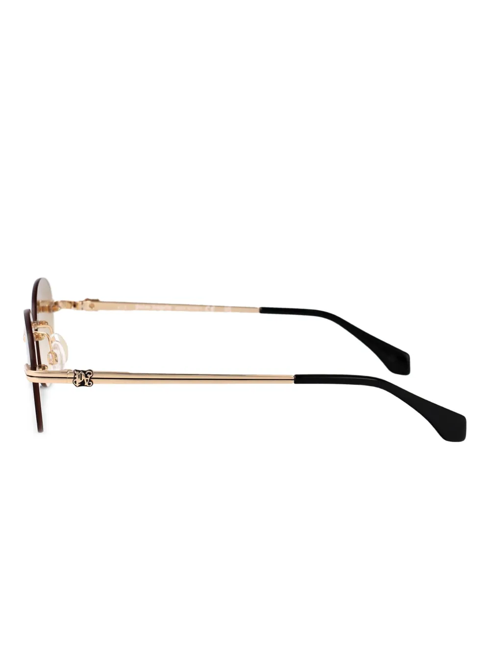 Palm Angels Eyewear Crystal sunglasses Goud